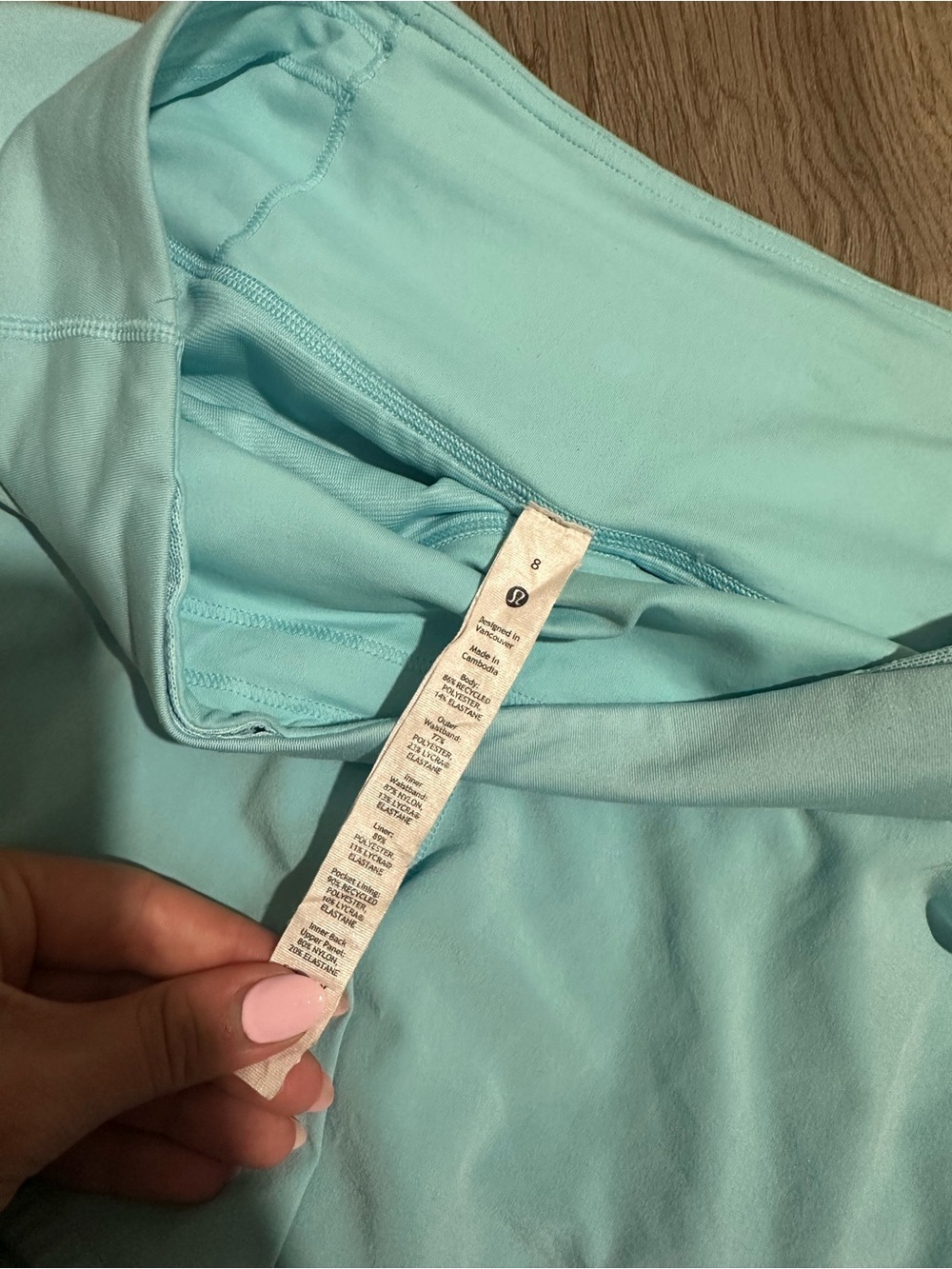 Lululemon Blue Speed Up High Rise 4” Shorts - Picture 5 of 5